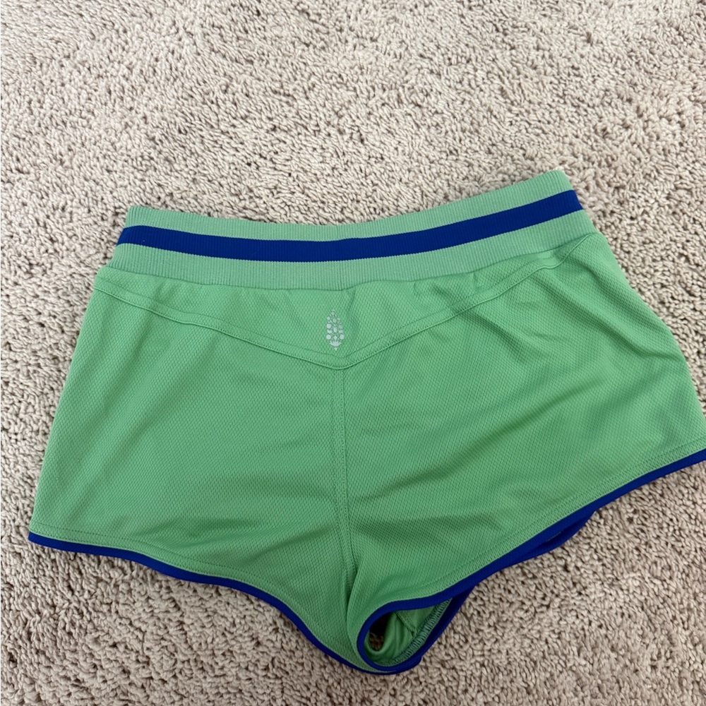 FP Movement by Free People Green Ribbed Shorts